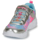Skechers INFINITE HEART Baskets multicolores LIGHTS pour filles - Taille 3