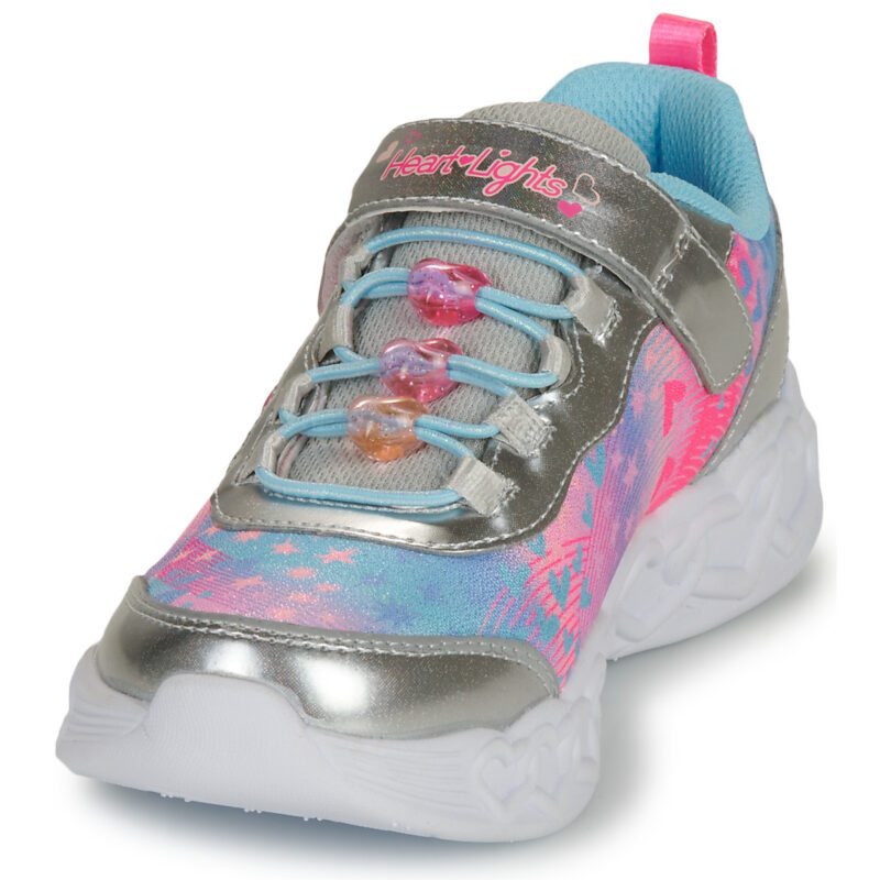 Skechers INFINITE HEART Baskets multicolores LIGHTS pour filles - Taille 3