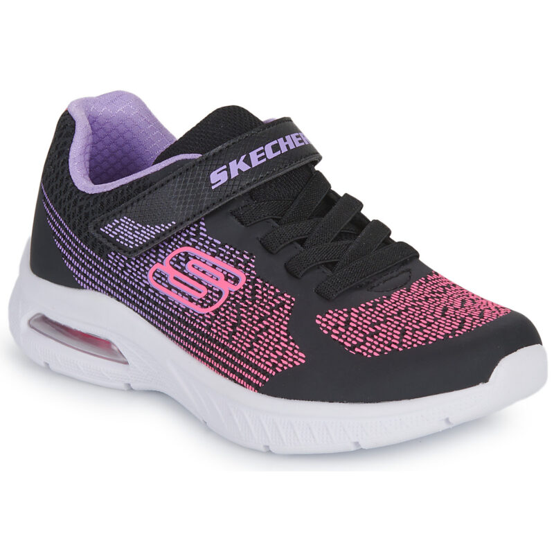Zapatillas Skechers MICROSPEC MAX PLUS negras para niña - Talla 1