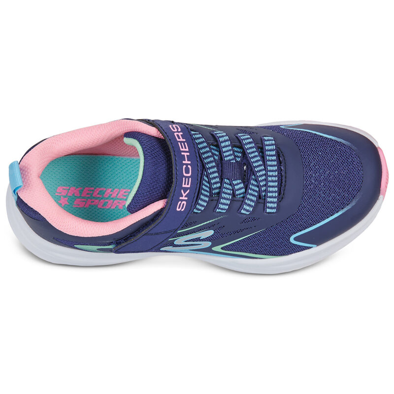Baskets Skechers MICROSPEC TREAD bleues pour fille - Pointure 6