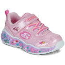 Baskets roses Skechers PLAY SCENE FUN SQUAD pour filles - Taille 1