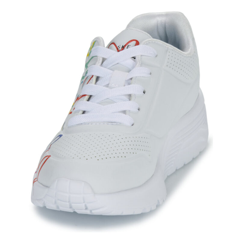 Skechers UNO LITE - GOLDCROWN SPREAD THE LOVE Bianco Sneakers Bambina - 3