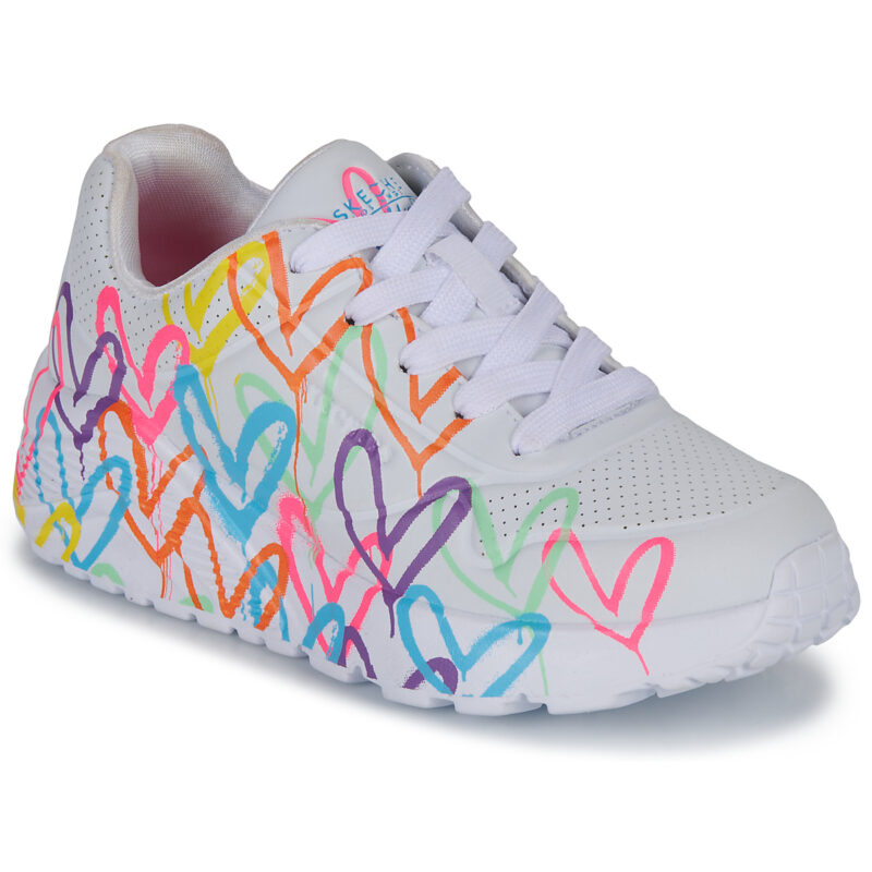 Skechers UNO LITE - GOLDCROWN SPREAD THE LOVE Baskets blanches pour fille - Taille 1