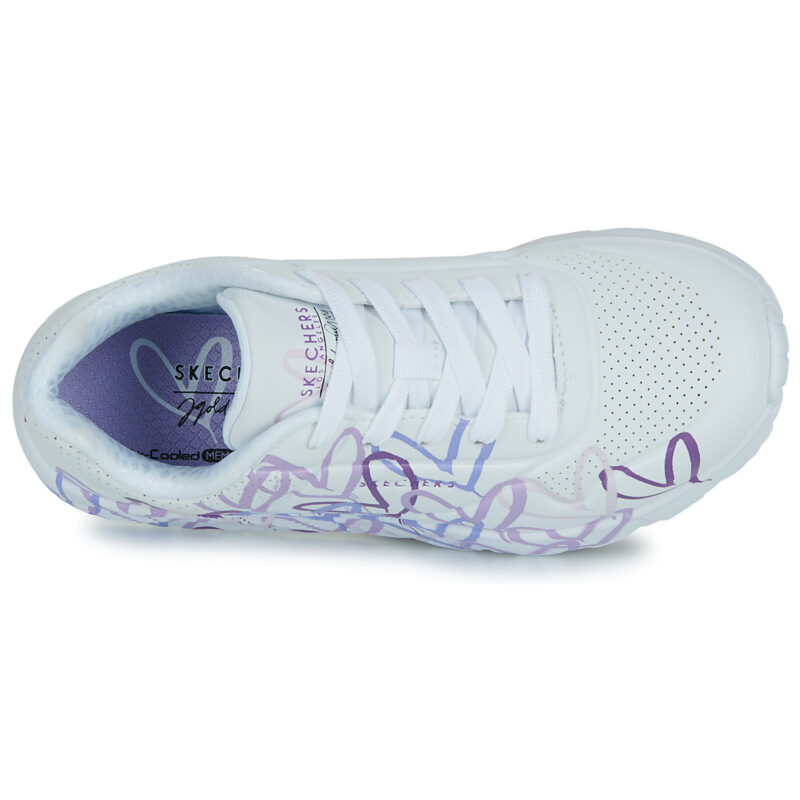 Skechers UNO LITE - GOLDCROWN SPREAD THE LOVE Weiß - Mädchen-Sneaker - Größe 6
