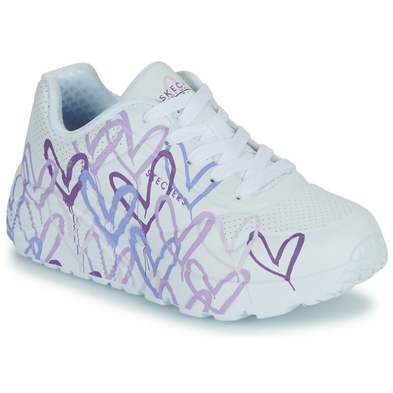 Skechers UNO LITE - GOLDCROWN SPREAD THE LOVE Weiß - Mädchen-Sneaker - Größe 1