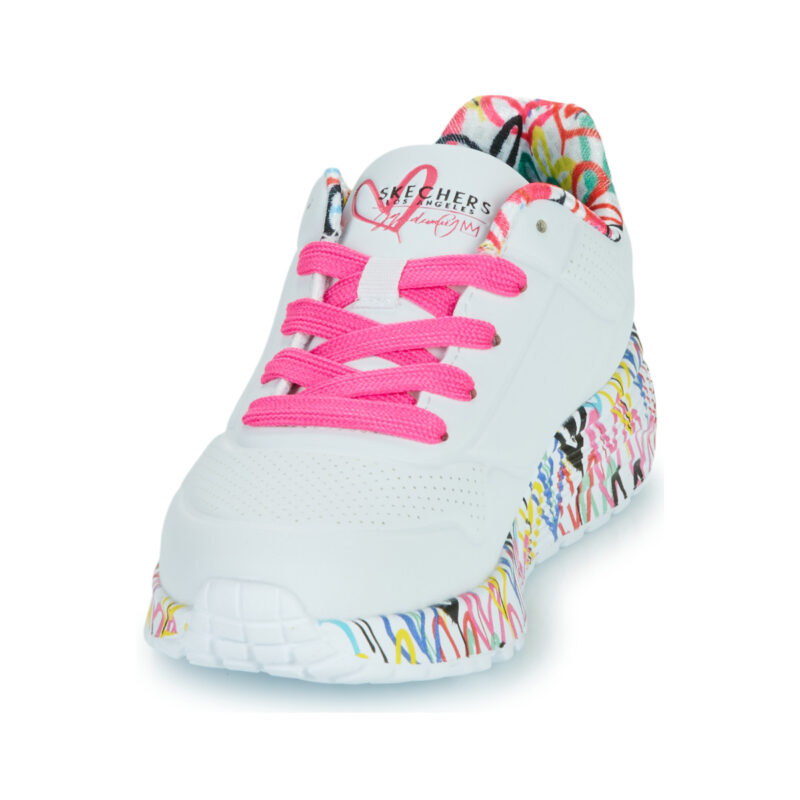 Skechers UNO LITE - LOVELY LUV Bianco Sneakers Bambina - 3