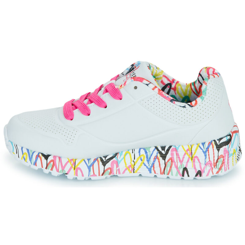 Skechers UNO LITE - LOVELY LUV Bianco Sneakers Bambina - 4