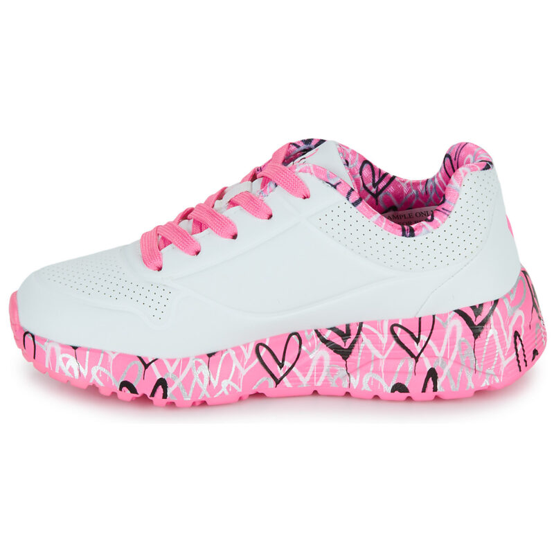 Skechers UNO LITE - LOVELY LUV Bianco Sneakers Bambina - 4
