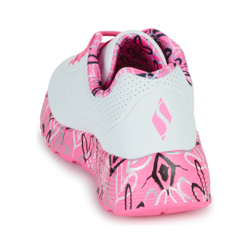 Skechers UNO LITE - LOVELY LUV Bianco Sneakers Bambina - 5