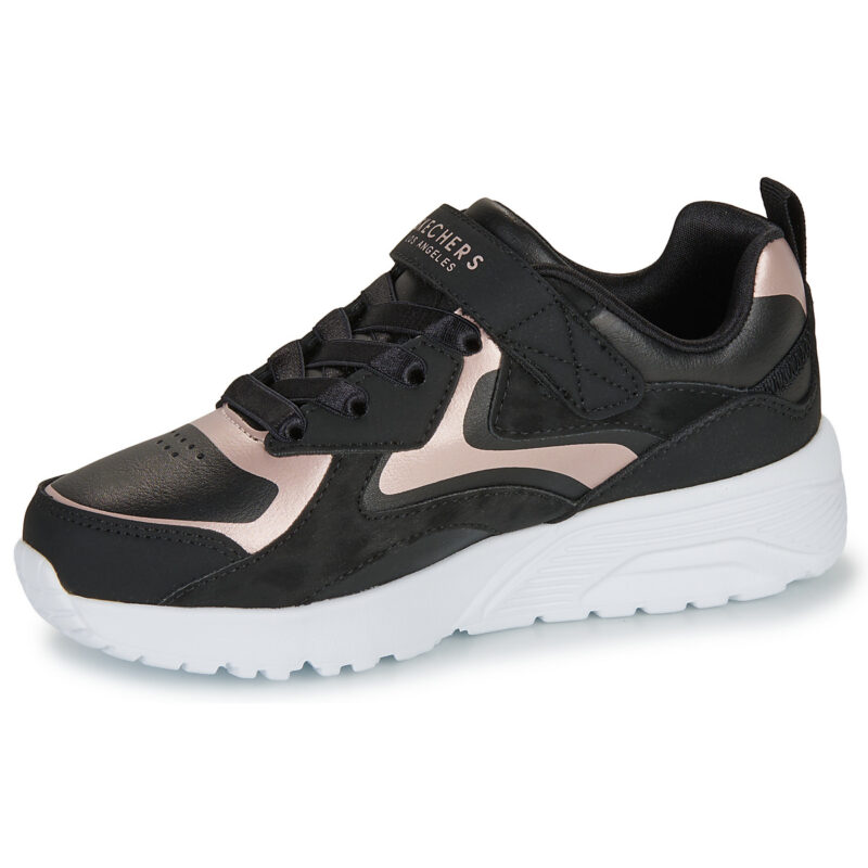 Baskets Skechers UNO LITE METALLIC BURST noires pour fille - Pointure 4