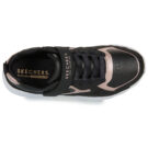 Baskets Skechers UNO LITE METALLIC BURST noires pour fille - Pointure 6