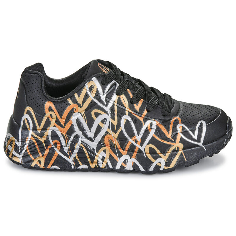 Skechers UNO LITE Nero Sneakers Bambina - 2