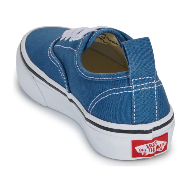 Baskets Vans Authentic &agrave; lacets &eacute;lastiques bleu marine pour fille - Taille 5