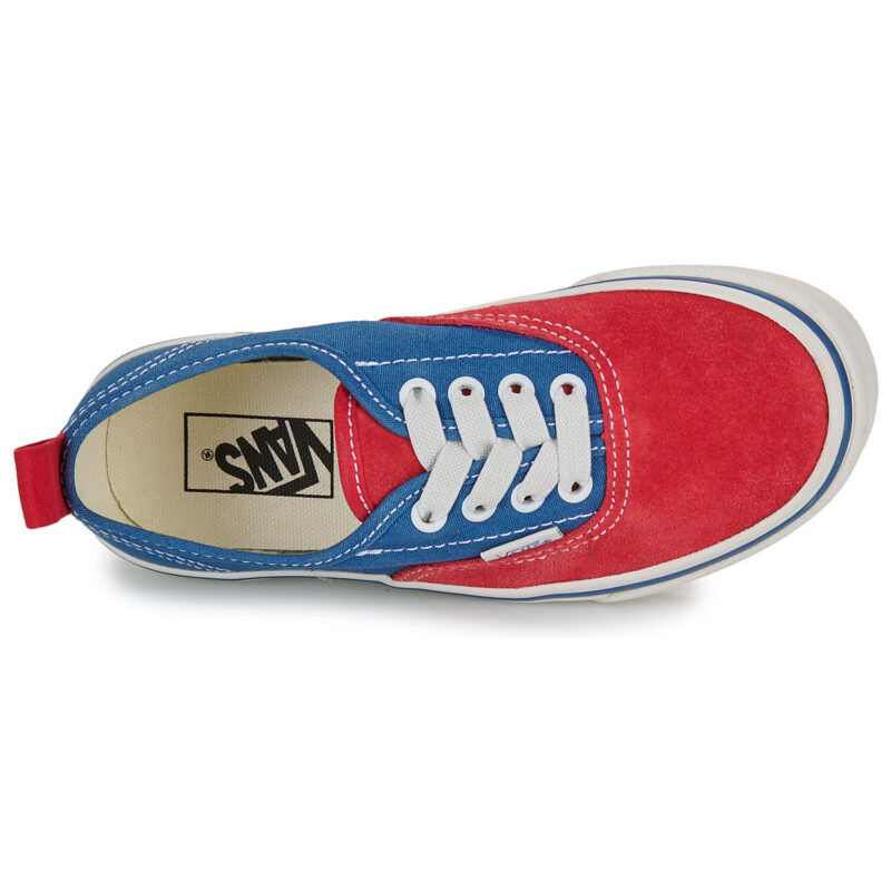 Vans Authentic Elastic Lace PRIMARY RACING RED Blue Sneakers Girl - 6