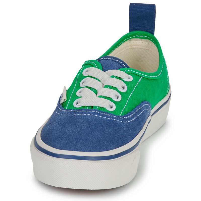 Vans Authentic Elastic Lace PRIMARY TRUE NAVY Verde Sneakers Bambina - 3