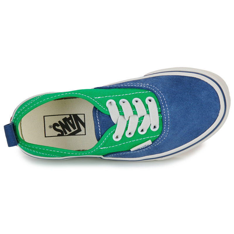 Vans Authentic Elastic Lace PRIMARY TRUE NAVY Verde Sneakers Bambina - 6