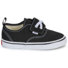 Vans Authentic Elastic V BLACK Nero Sneakers Bambina - 2