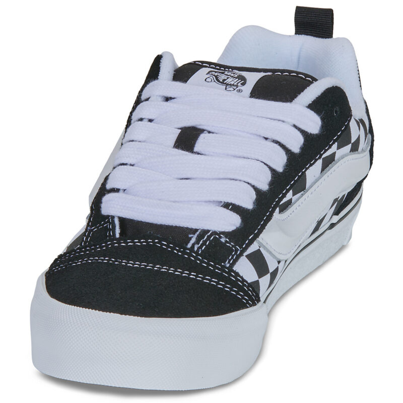Vans Knu Skool CHECKERBOARD BLACK/TRUE WHITE Nero - Sneakers Bambina - 3