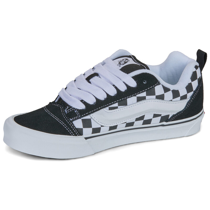 Vans Knu Skool CHECKERBOARD BLACK/TRUE WHITE Nero - Sneakers Bambina - 4
