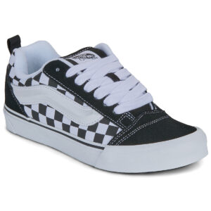 Scarpe bambini ragazza Vans  Knu Skool CHECKERBOARD BLACK/TRUE WHITE  Nero Vans 197803681625