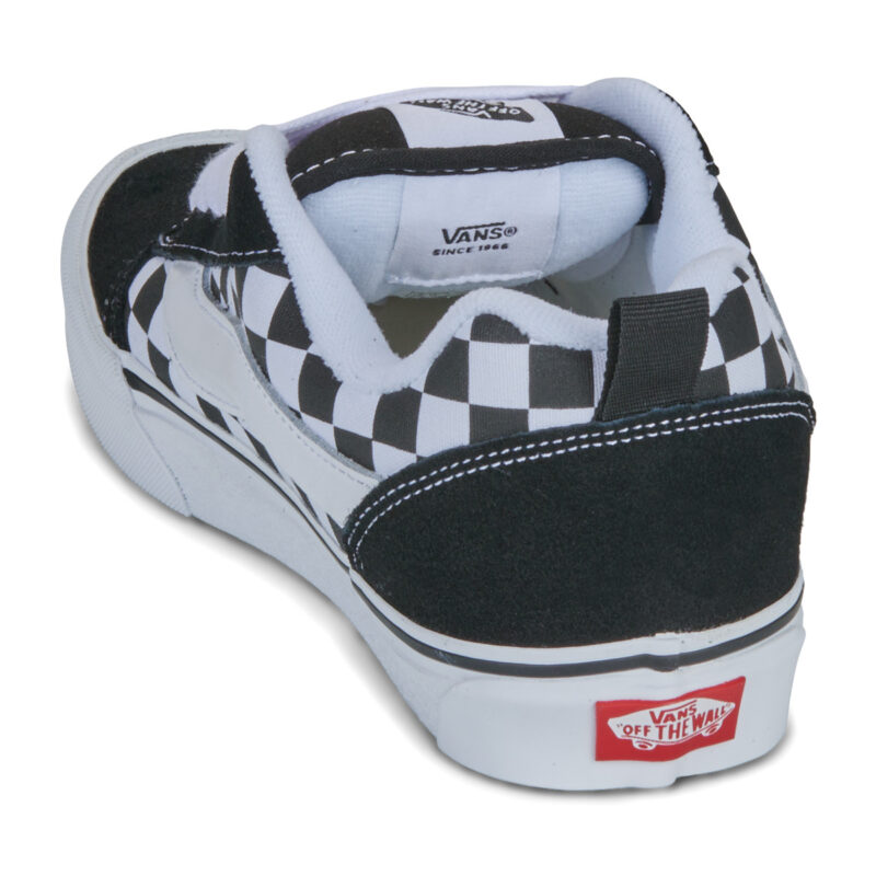 Vans Knu Skool CHECKERBOARD BLACK/TRUE WHITE Nero - Sneakers Bambina - 5
