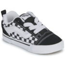 Vans Knu Skool Elastic Lace CHECKERBOARD BLACK/TRUE WHITE Nero Sneakers Bambina - 1