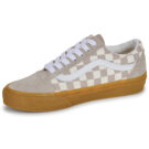 Vans Old Skool Gum check Mushroom Beige - Sneakers Bambina - 4