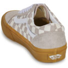 Vans Old Skool Gum check Mushroom Beige - Sneakers Bambina - 5