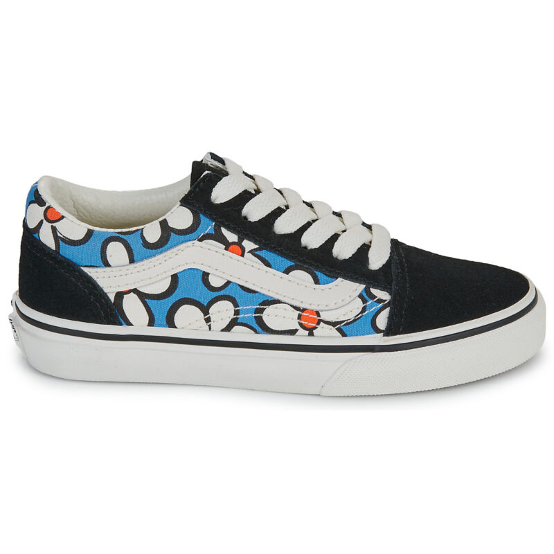 Vans Old Skool Painted Floral Bright Azure Black - M&auml;dchen-Sneaker - Gr&ouml;&szlig;e 2
