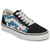 Scarpe bambini ragazza Vans  Old Skool Painted Floral Bright Azure  Nero Vans 198266397405