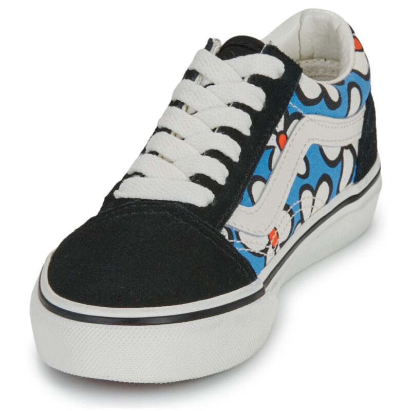 Vans Old Skool Painted Floral Bright Azure Black - M&auml;dchen-Sneaker - Gr&ouml;&szlig;e 3