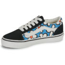 Vans Old Skool Painted Floral Bright Azure Black - M&auml;dchen-Sneaker - Gr&ouml;&szlig;e 4