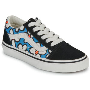 Scarpe bambini ragazza Vans  Old Skool Painted Floral Bright Azure  Nero Vans 198266397405