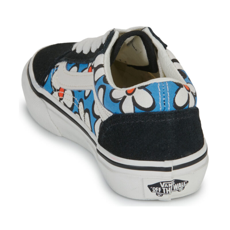 Vans Old Skool Painted Floral Bright Azure Black - M&auml;dchen-Sneaker - Gr&ouml;&szlig;e 5