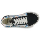 Vans Old Skool Painted Floral Bright Azure Black - M&auml;dchen-Sneaker - Gr&ouml;&szlig;e 6