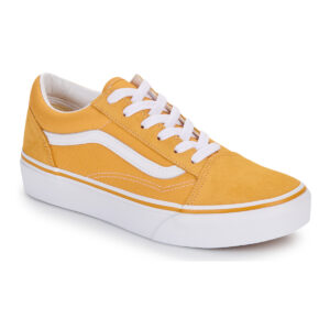 Scarpe bambini ragazza Vans  Old Skool Platform GOLDEN GLOW  Giallo Vans 197063595359