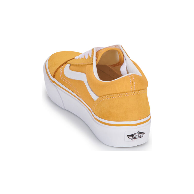 Vans Old Skool Platform GOLDEN GLOW Yellow Toddler Sneakers - 5