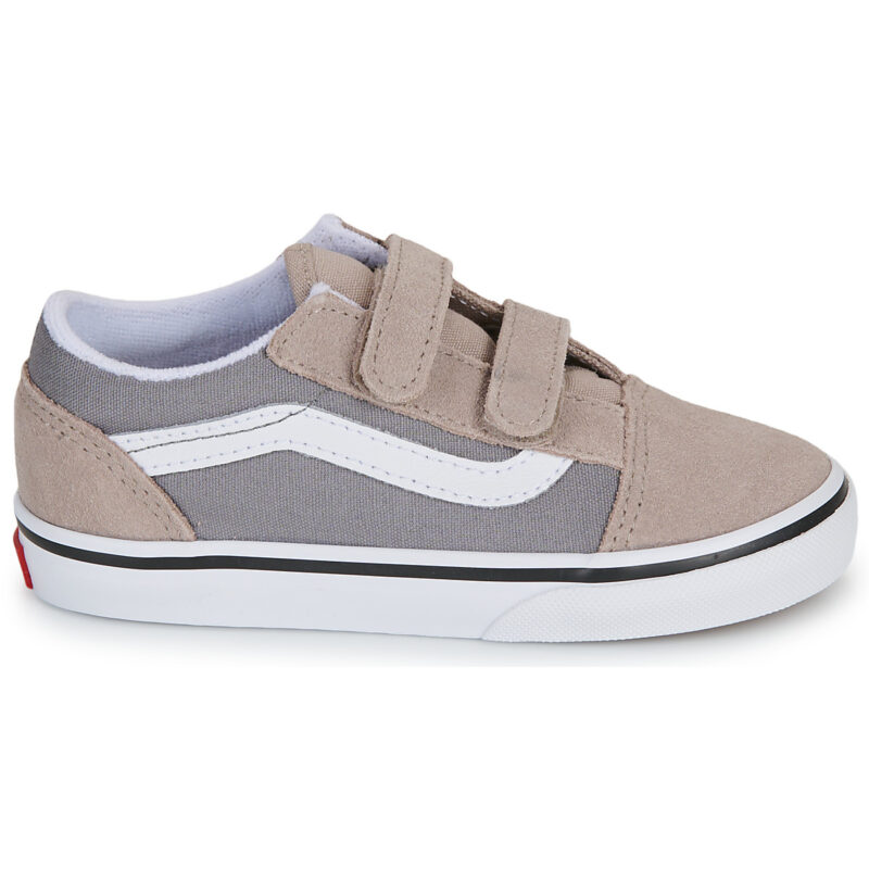 Vans Old Skool V 2-TONE FROST GRAY Beige Sneakers Bambina - 2