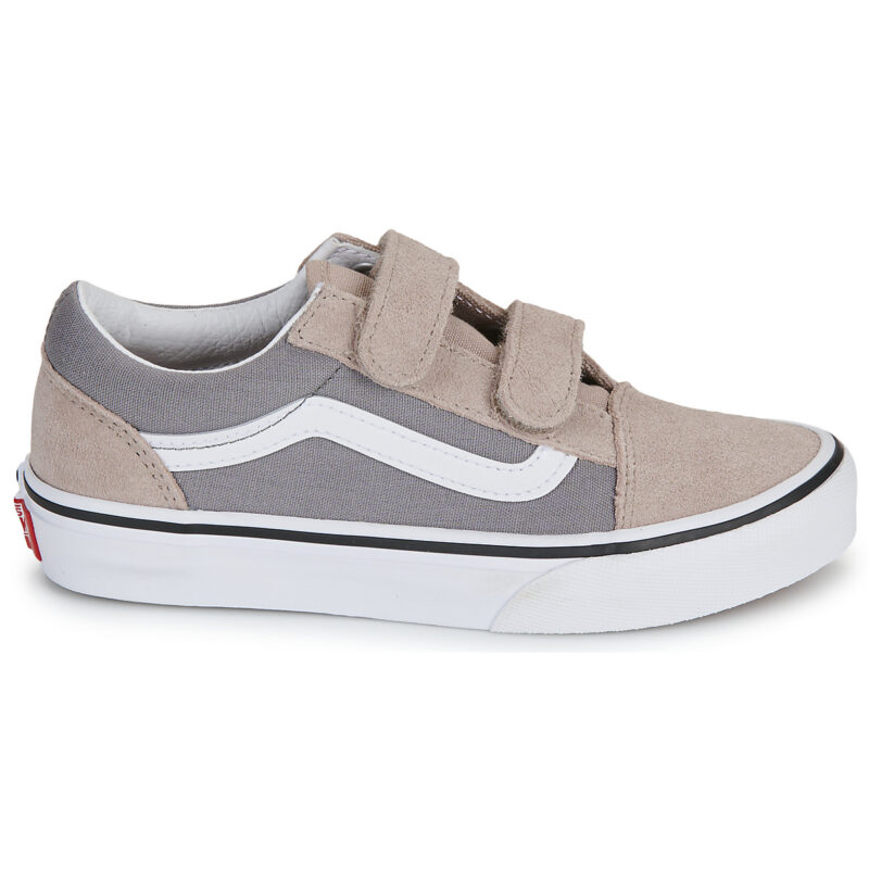 Vans Old Skool V 2-TONE FROST GRAY Beige Sneakers Bambina - 2