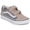 Scarpe bambini ragazza Vans  Old Skool V 2-TONE FROST GRAY  Beige Vans 198266397672