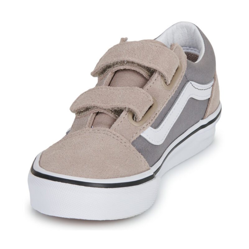 Vans Old Skool V 2-TONE FROST GRAY Beige Sneakers Bambina - 3