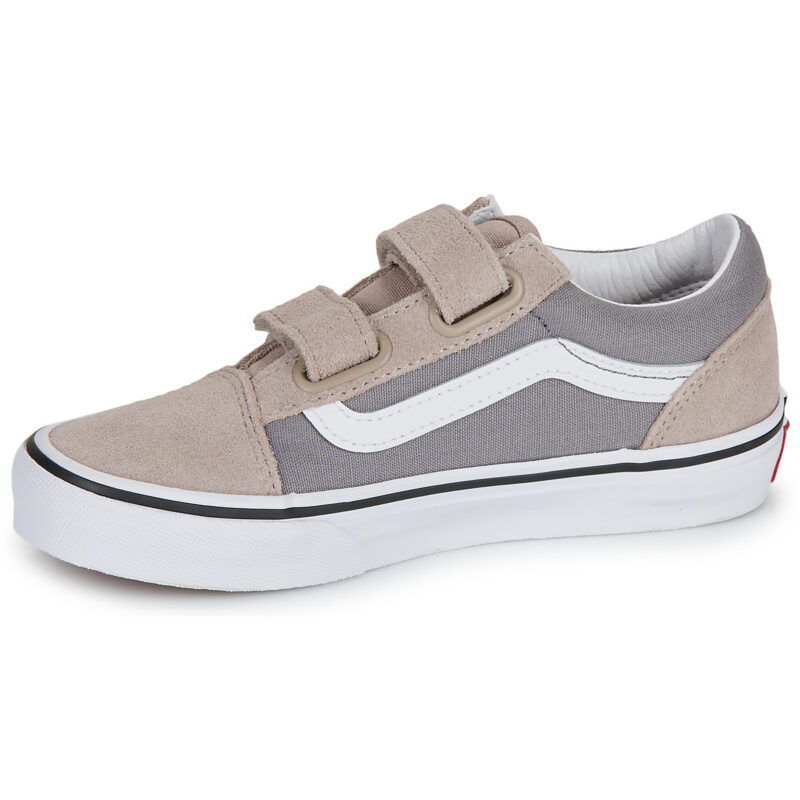 Vans Old Skool V 2-TONE FROST GRAY Beige Sneakers Bambina - 4