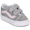 Scarpe bambini ragazza Vans  Old Skool V  Argento Vans 198268734505
