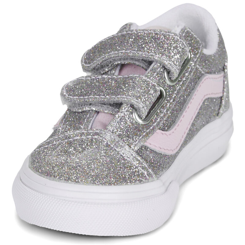 Vans Old Skool V Argento - Sneakers Bambina - 3