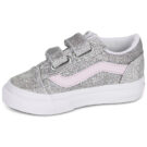 Vans Old Skool V Argento - Sneakers Bambina - 4