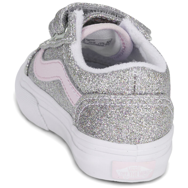 Vans Old Skool V Argento - Sneakers Bambina - 5