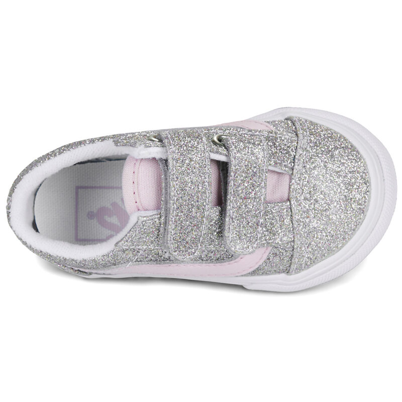 Vans Old Skool V Argento - Sneakers Bambina - 6