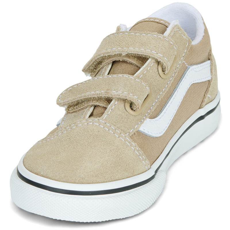 Vans Old Skool V Beige - Sneakers Bambina - 3