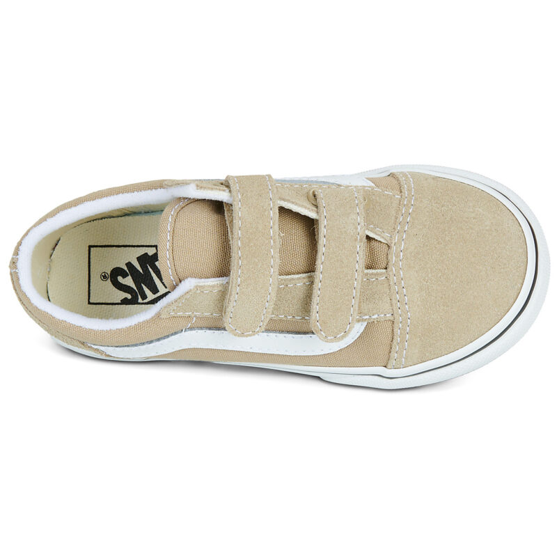 Vans Old Skool V Beige - Sneakers Bambina - 6