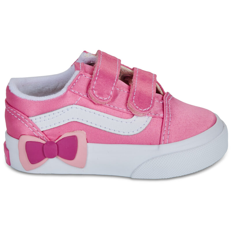 Vans Old Skool V Bow Pink Fizz Rosa Sneakers Bambina - 2